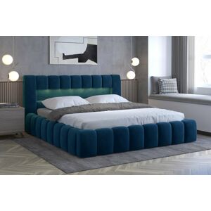 Čalouněná postel LAMICA 140 cm kovový rošt Barva: Monolith 77
