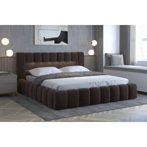 Čalouněná postel LAMICA 140 cm kovový rošt Barva: Monolith 29