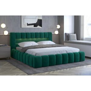 Čalouněná postel LAMICA 140 cm kovový rošt Barva: Monolith 37