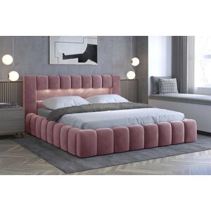 Čalouněná postel LAMICA 140 cm dřevěný rošt Barva: Monolith 63