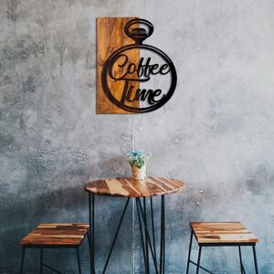 Nástěnná dekorace dřevo COFFEE TIME 47 x 58 cm