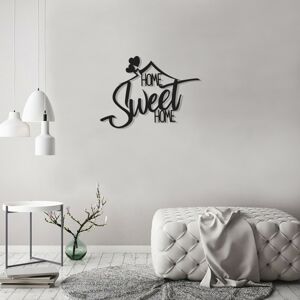 Nástěnná dekorace kov HOME SWEET HOME 70 x 50 cm