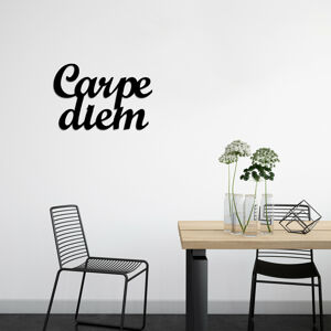 Nástěnná dekorace kov CARPE DIEM 50 x 38 cm