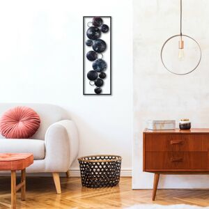 Nástěnná dekorace kov OHRANIČENÝ VESMÍR černý 32  x 90 cm