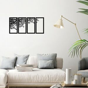 Nástěnná dekorace kov VĚTEV STROMU 108 x 50 cm (4 kusy)