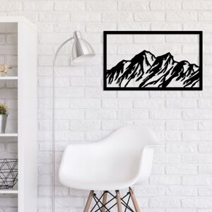 Nástěnná dekorace kov HORY V RÁMU 100 x 60 cm