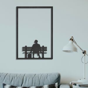 Nástěnná dekorace kov FORREST GUMP 45 x 65 cm