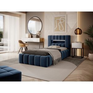 Čalouněná postel LAMICA 90 cm dřevěný rošt, box Barva: Nube 40