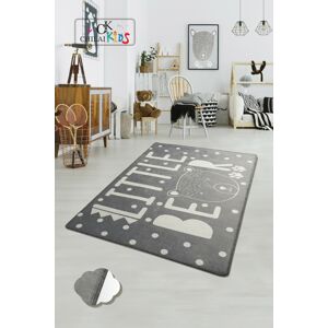 Dětský koberec(100 x 160 cm) LITTLE BEAR šedý