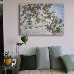 Obraz na plátně Claude Monet – Růžový keř