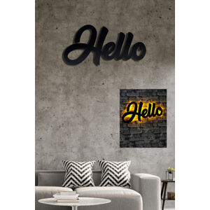 Nástěnná dekorace s LED podsvícením HELLO