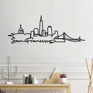Nástěnná dekorace kovová SAN FRANCISCO
