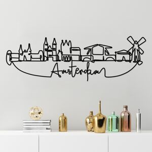 Nástěnná dekorace kovová AMSTERDAM