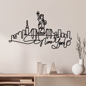Nástěnná dekorace kovová NEWYORK
