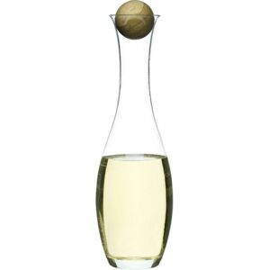 Karafa na bílé víno s dřevěnou kuličkou  SAGAFORM Oval Oak,  1L