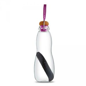 BLACK-BLUM Eau Good Glass,  skleněná filtrační láhev s binchotanem  600 ml Barva: fialová