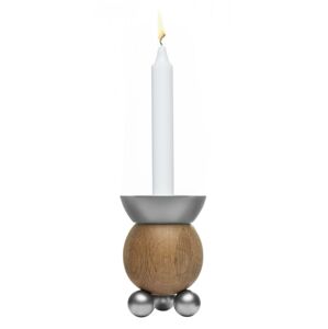 Svícen  SAGAFORM Oval Oak Candleholder On Balls