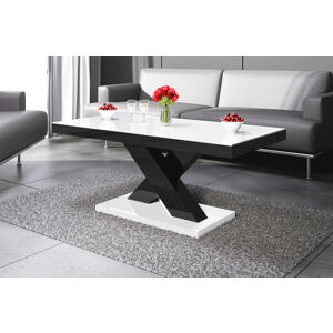 Konferenční stolek XENON MINI Barva: bílá/černá/bílá