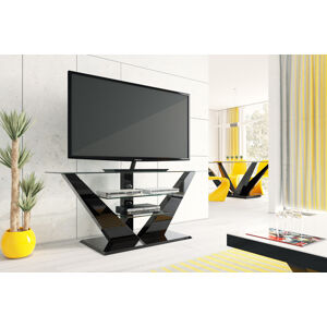 Televizní stolek LUNA Barva nábytku: Černý lesk