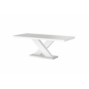 Rozkládací jídelní stůl XENON MAT Barva nábytku: Světle šedo/bílý