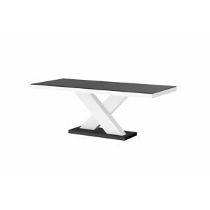Rozkládací jídelní stůl XENON MAT Barva nábytku: Černo/bílá