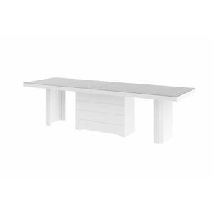 Rozkládací jídelní stůl KOLOS MAT, 160 cm Barva nábytku: Světle šedo/bílý