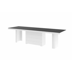 Rozkládací jídelní stůl KOLOS MAT, 140 cm Barva nábytku: Černo/bílá