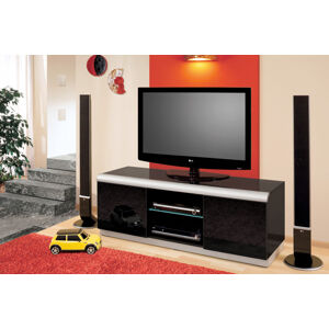 Televizní stolek DENVER 2 Barva nábytku: Černý lesk