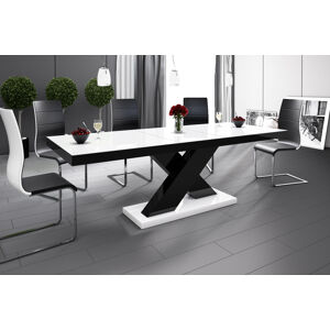 Jídelní stůl XENON Barva nábytku: Bílo/černý lesk