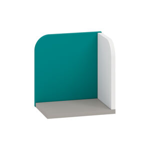 Rohová polička IQ 16 Barva nábytku: Modro/zelená