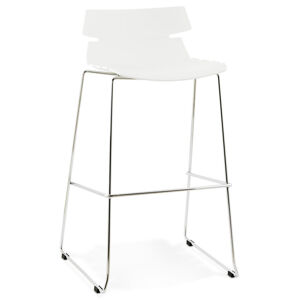Barová židle RENY Barva: Bílá