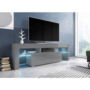 Televizní stolek TORO 138 Barva nábytku: Šedý lesk
