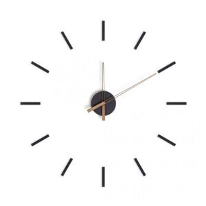 Samolepící nástěnné hodiny BALVI Stick Tack Barva: černá