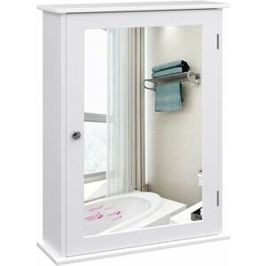Koupelnová zrcadlová skříňka bílá 41x60 cm