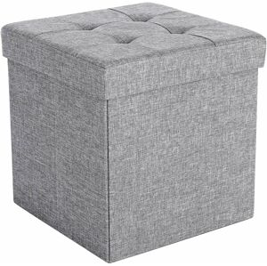 Úložný sedací box čalouněný skládací 38x38 cm šedý