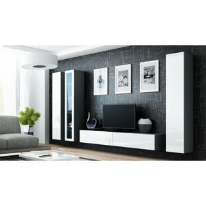 Obývací stěna VIGO 2 Barva: šedá/bílá