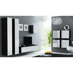 Obývací stěna VIGO 24 Barva: černá/bílá