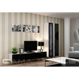 Obývací stěna VIGO 3 Barva: bílá/černá