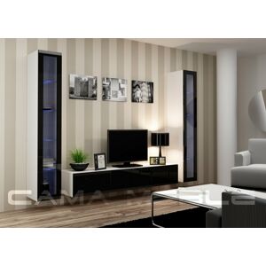 Obývací stěna VIGO 5 Barva: bílá/černá