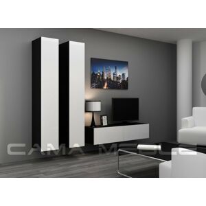 Obývací stěna VIGO 9 Barva: černá/bílá