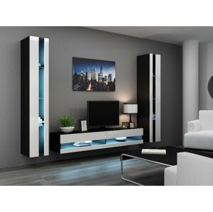 Obývací stěna VIGO NEW 3 Barva: černá/bílá