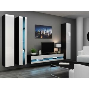 Obývací stěna VIGO NEW 7 Barva: černá/bílá