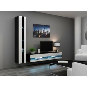 Obývací stěna VIGO NEW 8 Barva: černá/bílá