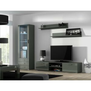 Obývací stěna SOHO 1 Barva: šedá, Délka TV stolku: 140cm
