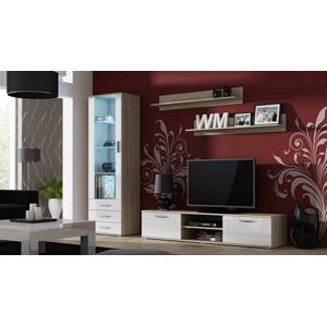 Obývací stěna SOHO 1 Barva: sonoma/bílá, Délka TV stolku: 180cm