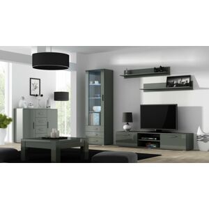 Obývací stěna SOHO 2 Barva: šedá, Délka TV stolku: 140cm