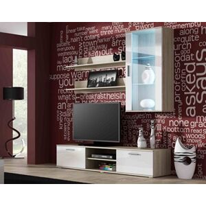 Obývací stěna SOHO 5 Barva: sonoma/bílá, Délka TV stolku: 180cm