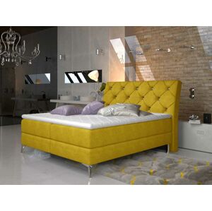 Čalouněná postel ADEL Boxsprings 140 x 200 cm Provedení: Omega 68