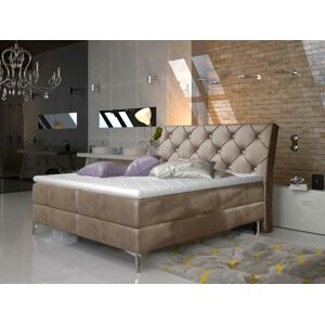 Čalouněná postel ADEL Boxsprings 160 x 200 cm Provedení: Monolith 09