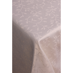 Béžový ubrus FRIDO se vzorem, 140 x 220 cm